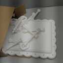 Kootek Dessert Cupcake Stand, 10pcs Dessert Table Display Set, 3 Tiered Cup Cake Holder Tower Stand Riser& Cookie Serving Trays for Wedding, Tea Party, Birthday, Baby Shower (Bright White)