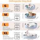 NOFKYNOXA Dog Bed for Medium Dogs, Comfortable Orthopedic Pet Bed, Breathable Dog Bed with Durable Fabric, Self-Warming and Machine Washable