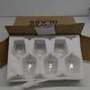 Wine Glasses Set of 6, 12oz Clear Red/White Wine Glasses, Long Stem Glasses for Party, Wedding and Home