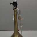 Brashed Brass Metal Medium Lamp Base, 20″