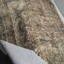 Vintage Area Rug 8x10 Brown Washable Living Room Large Carpet Non Slip Bedroom Indoor Office Low Pile Traditional Distressed Retro Accent Rug for Dining Room