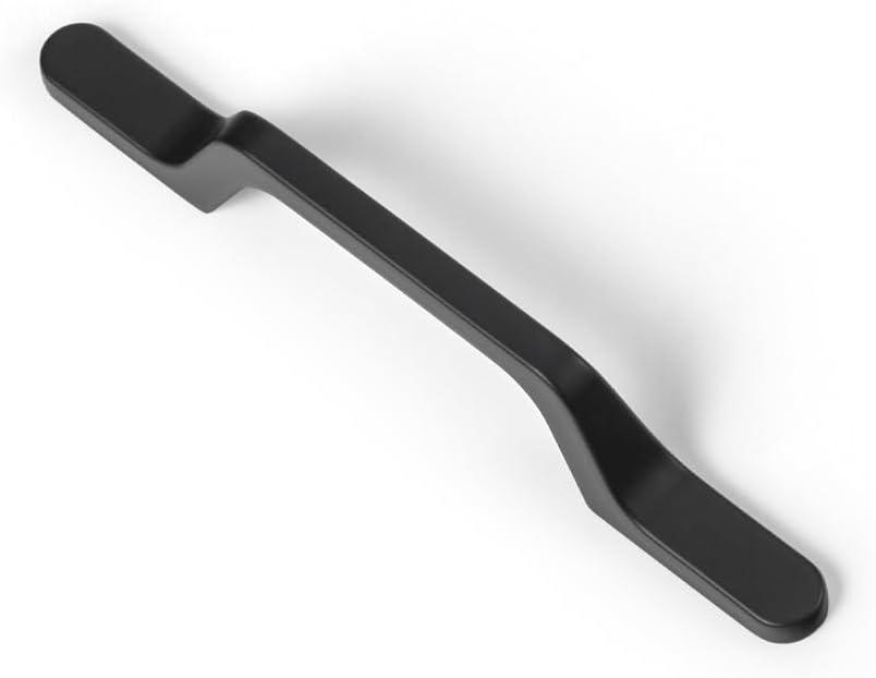 Goo-Ki 6 Pack 3"(76mm) c-c Matte Black Kitchen Drawer Pulls -Modern Black Cabinet Pull Dresser Handle Hardware for Bar Cupboard Closet Wardrobe, 1751MB-76