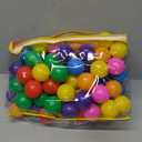 Ball Pit Balls Phthalate Free BPA Free Crush Proof Plastic - 7 Bright Colors in Reusable Play Toys for Kids with Storage Bag