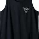 Aloha Hawaii Shaka Hawaiian Island Home Vibe Tank Top (Small, Black)