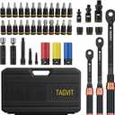 41Pcs Torque Wrench SET, 4-20Ft.lb, 5-45Ft.lb, 15-165Ft.lb 3% Accuracy Click Torque Wrenches for Bicycle, Motorcycle, Car, Maintenance