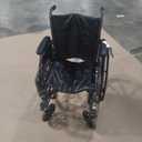 Invacare Wheelchairs for Adults, Removable Padded L-Shaped Desk Arms, Swing-Away Footrest, Portable Folding Lightweight Wheel Chair, Vinyl Upholstery, 18 Inch Seat, Essential EX1 Manual Wheelchair