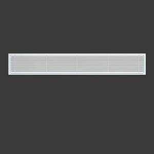 Linear Bar Air Grille 48" X 8", Aluminum Air Supply/Return Grilles,Easy Air Flow,Removable Grille/Door-HVAC Air Vent Cover,White[Outer Dimensions: 48.8"w X 8.8"h]