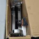 A Frame Telescoping Ladders 16.5 FT Stainless Steel,Telescopic Ladder 330lbs Capacity Compact Ladder with Balance Bar and Movable Wheels,Multi-Purpose Collapsible Ladder for Indoor Outdoor Work