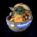 BRIKSMAX 2.0 Light Kit for Lego-75403 Grogu with Hover Pram -Innovative Led Lighting Kit Compatible with Lego Star Wars Building Set - Not Included Lego Set
