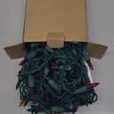 HISHINY Christmas Lights 100 Count Multicolor Christmas Tree String Lights with Green Wire for Outdoor Indoor Christmas Decorations Wedding Decorations Valentines Day Decor,UL Certified (21 Feet) (21ft)