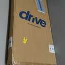 Drive Medical 13003 Non Tilt Top Overbed Table with Wheels, Chrome