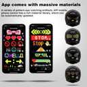 Full Face Motorcycle Helmet - DOT Approved, App Programmable Rear Display, USB Charging, Adult Dirt Bike Helmet for Men & Women, Size: M