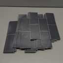 STICKGOO Peel and Stick Subway Tile, Stick on Tiles Backsplash for Kitchen & Bathroom in Dark Grey (Pack of 10, Thicker Design)