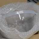 4.7QT Large Glass Mixing Bowl with Lid, Clear Glass Salad Cooking Bowls for Sourdough, Salad and Storage Prepping and Baking Food Storage Set