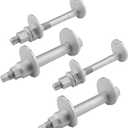 Lower Control Arm Camber Adjusting Camber Bolt Kit 48409-60020 48190-60020 Compatible with Toyota 05-16 Tacoma,03-09 4Runner,07-10 FJ Cruiser,Front Alignment Camber Toe Adjustment Bolts,4Pcs