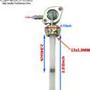 Mototcycle Fuel cock Thin Teeth Fuel Petcock Switch Compatible with Honda CB125S CB400F Coleman CT100U CC100X 98cc Mini bike with 50cc 70cc 90cc 110cc 125cc 150cc ATV Dirt Bike, Trail Bike, Go-Karts