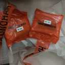 26" Wood Bar Stools Set of 2, Counter Height Bar Stools with Classical X-Shaped Back, Solid Barstools with Rubber Wood Frames and Faux Leather Seat, Rustic Brown