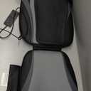 Snailax Shiatsu Back Massager with Heat Massage Chair Pad Kneading Back Massager for Pain Relief Deep Tissue Chair Massage Pad for Office Home, Gifts for Dad,Mom (Light Gray)