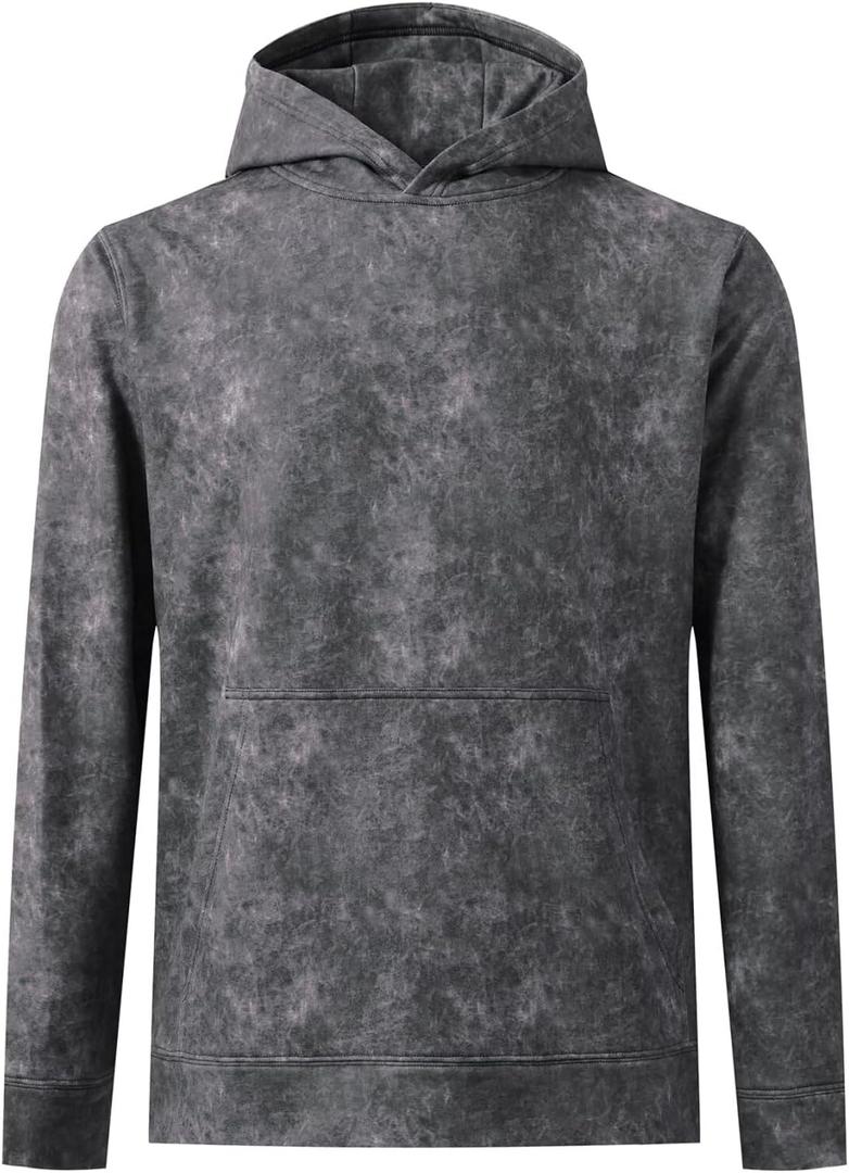 M MAELREG Hoodies for Men Golf Soft Hooded Sweatshirts Dry Fit Lightweight Casual Midlayer Print Mens Hoodies Pullover (XXL)