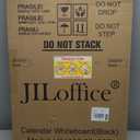 JILoffice Dry Erase Calendar Whiteboard - Magnetic White Board Calendar Monthly 36 X 24 Inch, Black Aluminum Frame Wall Mounted Board for Office Home and School