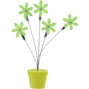 1pc Colorful Plastic Flowerpot Head Photo Clip Stand for Home Decoration Desktop Picture Holder for Photos Notes and Cards for Office Bedroom and Living Room