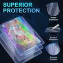 400 Card Sleeves Clear Loads for Cards,3"X4" Baseball Card Protectors,Premium Sleeves for Cards,Hard Plastic Card Holder for Trading Sports Football Game Cards (200 Hard Sleeves+200 Penny Sleeves)