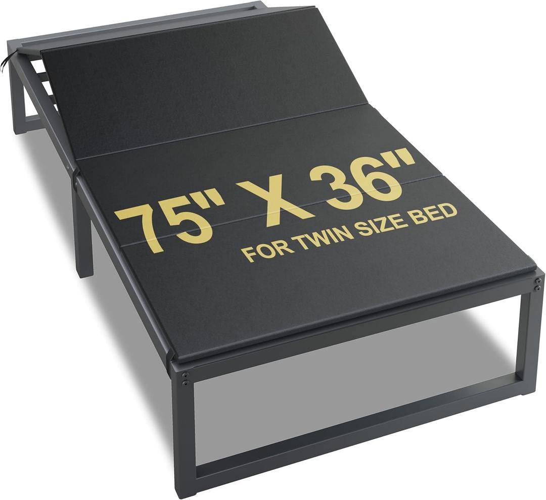Lutown-Teen Bunkie Board Twin Under Mattress High-Density Polymer Twin Size Bunkie Board Anti-Sag, Breathable, Moisture Resistant, Noise Minimizing