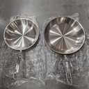 All-Clad D3 Stainless Steel 10 and 12 inch Frying Pans Set - Made in the USA- The Original Bonded Professional Cookware- Oven Safe & Induction Compatible