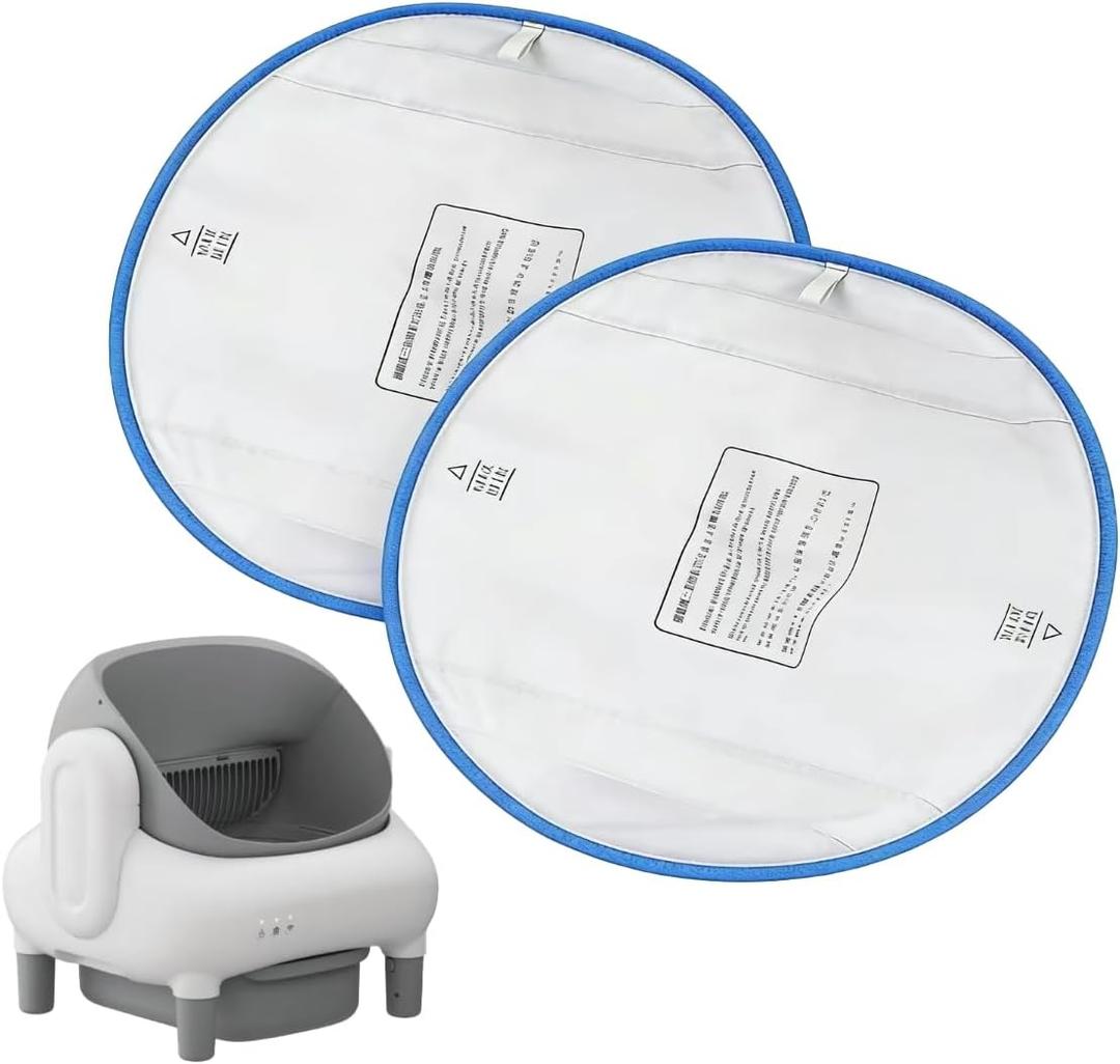BISIA 2-Pack Self-Cleaning Litter Box Liner Replacement Pad, 15.8 x 14.5 in