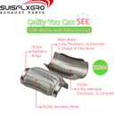 Exhaust Flex Pipe (Interlock Lining OEM-Grade) 100% Stainless Steel SS304 For Heavy Duty and Cars (1 PC, 2.25X4)