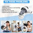 W11399437 W11259498 Washer Drain Pump Assembly Compatible with Whirlpool Maytag Kenmore Crosley Washing Machines, Replaces 4961028 AP6974144 PS12731241 EAP12731241 B25-3A04