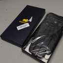 BISON DENIM Sheepskin Leather Gloves for Men, Winter Warm Touchscreen Gloves with Cashmere Lining, Driving Motorcycle Gloves (Large, Black)