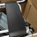 VEVOR Shower Commode Wheelchair with 4 Lockable Wheels, Footrests, Flip-up Arms, 3-Level Adjustable Height, 5L Removable Bucket, 350 LBS Capacity, Commode Chair for Adults Seniors