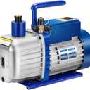 VIVOHOME 1/2 HP 5 CFM Dual Stage A2L HVAC Vacuum Pump, Sparkless Motor for R32 R1234yf R454B R134a R22 R410a Systems, Auto AC Vacuum Pump for Air Conditioner Servicing with 2 Oil Bottles