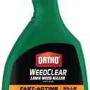 Ortho WeedClear Lawn Weed Killer Ready to Use - Weed Killer for Lawns, Crabgrass Killer, Chickweed, Dandelion, Clover & More, Fast Acting Weed Killer Spray, Kills to the Root, 24oz
