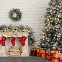 4 Pcs 15 Inch Gold Christmas Tree Picks Xmas Glitter Ball Christmas Tree Decorations Artificial Stems for Xmas Topper Ornaments DIY Wreath Garland Crafts Winter Home Decor