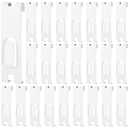 Oudain Metal Grid Wall Hangers Grid Wall Display Notch Hooks Accessories for Photo Frame Painting Arts Center(White,25 Pcs)
