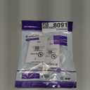 VCE Ethernet Wall Plate (UL Listed), 1-Port Cat6 Female to Female Wall Jack, Keystone Wall Plate with RJ45 Keystone Inline Coupler, White (2-Pack)