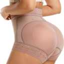 Stoto Padded Underwear for Women Butt Lifting Panties Booty Pads Butt Enhancer Lace Shapewear Panty Purple M