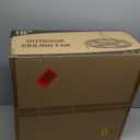 ZMISHIBO Outdoor Ceiling Fans with Light for Patios,Waterproof Gazebo Fan with Remote Control Smart App,3CCT Dimmable,Plug in Caged Ceiling Fan with Pull Chain for Porch Pergola,Black