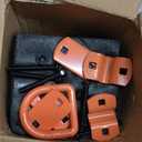 8 Pack 1/2" Trailer D Rings Tie Down Anchors Orange Heavy Duty Steel Bolt-On Forged D Ring with More Than 12000lbs Breaking Strength for Semi Truck Trailer RV Cargo Tie Downs