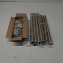 2 Pack Warm Gold Curtain Rods for Windows 66 to 120 Inches Adjustable Length Heavy Duty 1" Diameter Brass Window Curtain Rod with Solid Metal Finials for Outdoor Farmhouse Bedroom Kitchen Living Room