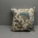 Pillow Perfect Indoor/Finders Keepers Peacock Throw Pillow, 18-inch, Blue