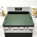 GASHELL Noodle Board Stove Cover with Handles, Multiple Stove Top Cover Board for Electric/Gas Stove Top(Forest Green)