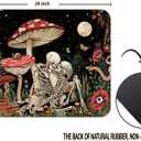 OFlich Skull Mushroom Mouse Pad - Skull Mushroom Moon Mousepad with Non-Slip Rubber Base for Laptop Computer Desktop Keyboard, Occupational Therapy Gifts (9.57.9 Inch)