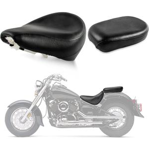 PSLER Front Rider Driver Rear Passenger Seat Pillion Cushion Seat for XVS 650 V-Star 650 1998-2023