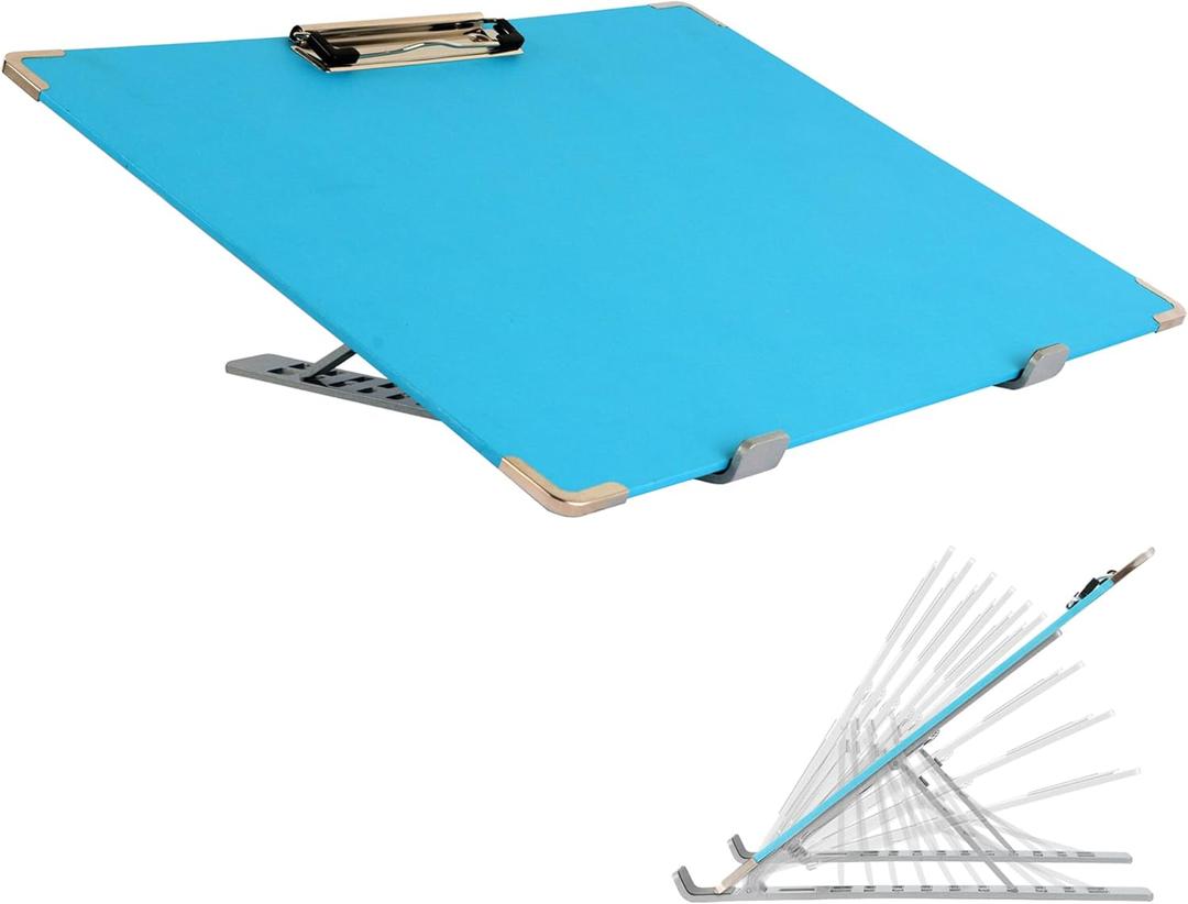 Slant Board for Writing 16 x 12 Inch Adjustable Tilted Writing Board Sloped Surface to Improve Handwriting Legibility 20°Slanted Clipboard for Writing Reading Drawing