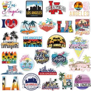 Fabbay 25 Pcs Los Angeles Fridge Magnet Magnetic Refrigerator Stickers Los Angeles Souvenirs Gifts Refrigerator Magnets for Fridge Laptop Locker Home Decoration Accessories