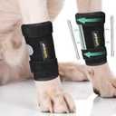 Lyderpet Dog Leg Brace Front Wrist or Carpal Support for Canine Dogs, Brace Compression Wraps with Metal Splints, Prevents Ankle Injuries & Sprains, Helps with Loss of Stability Caused by Arthritis S-M