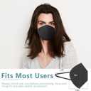 2 x KN95 Face Mask 20 Pcs, 5-Ply Cup Dust Safety Masks, Breathable Protection Masks Against PM2.5 for Men & Women, Black (20 Count (Pack of 1))